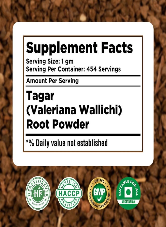 HerbsForever Tagar(Valeriana wallichii) Root Powder-Ayurvedic Herb for Sound Sleep,Stress & Relaxation,Mood Swings | Wild Harvested -Non GMO,Vegan, 2X Potency | Ultra Clean,Steam Sterilized,16oz-1LBS - Image 4