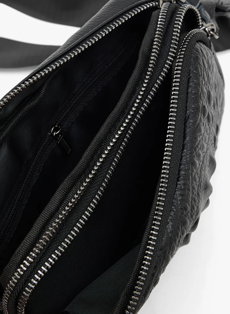 Robert Wood Croc Emboss Crossbody Mesenger Bag
