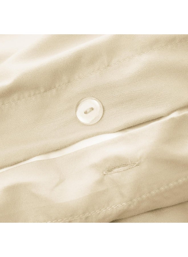 PanaX Bedding Duvet Cover Single Size Set- 1Pieces Duvet Cover 140X200Cm / 1Pieces-Pillow Sham 50X75Cm (Beige, Single) - Image 5