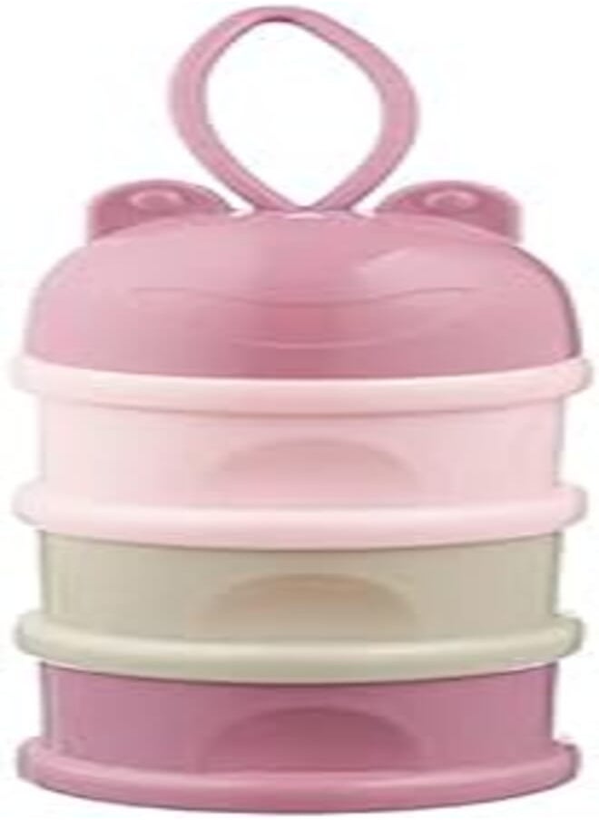FISH - Little Fish Frog Shaped Baby Powder Milk Container for Girls 3 Levels - Multi Color - Image 1