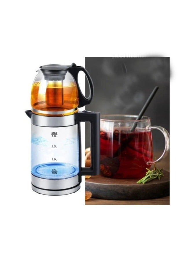 Denx Electric Kettle With Teapot Is Equipped With Anti-Heat Handles And Leak-Proof Lid - Image 1