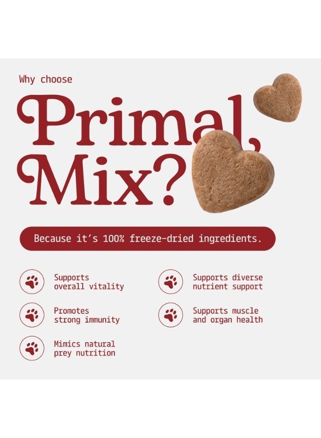 Carnibites Primal Mix Freeze-Dried Treats for Cats & Dogs – Heart-Shaped Multi-Protein Raw Snack - Image 3