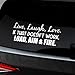 BDZMC Live Laugh Love If That Doesnt Work Load Aim Fire Car Sticker Decal Vinyl Funny Car Bumper Sticker Car Exterior Decoration Accessories for Car Truck SUV Walls Windows Laptop White - Image 2