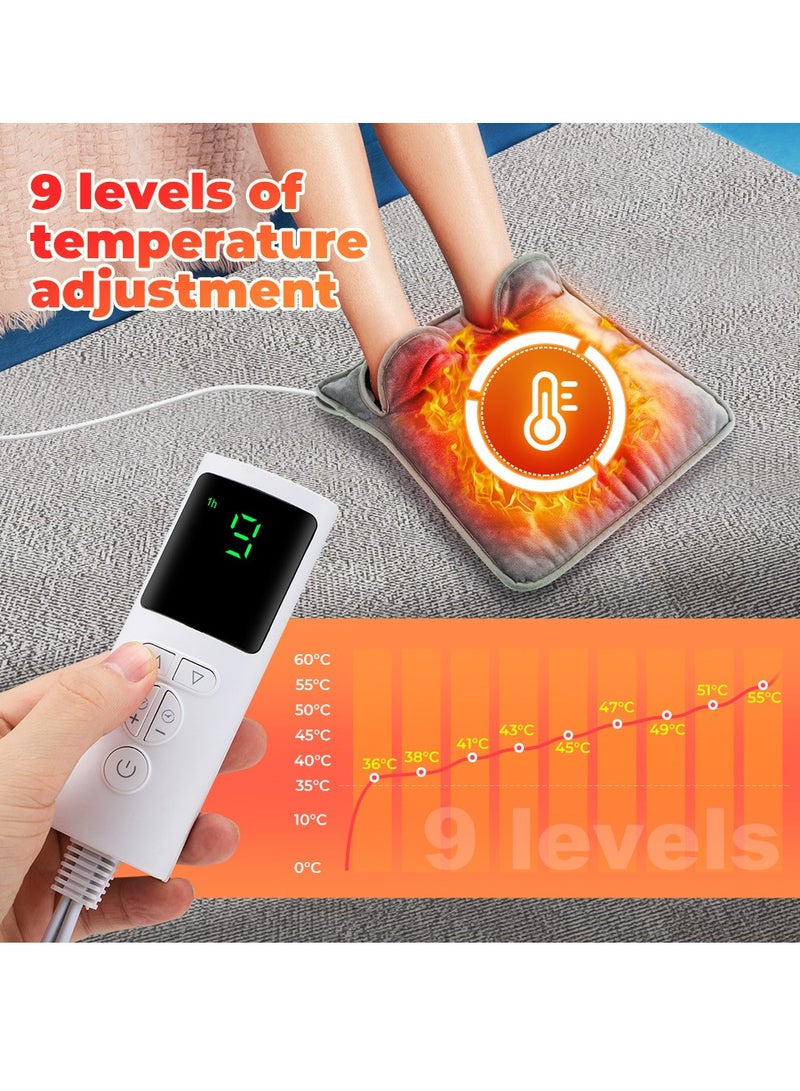 general 9th gear temperature adjustment and 4th gear regular heating heating heating foot warmer, rapid heating intelligent temperature control foot warmer artifact foot warmer - Image 4