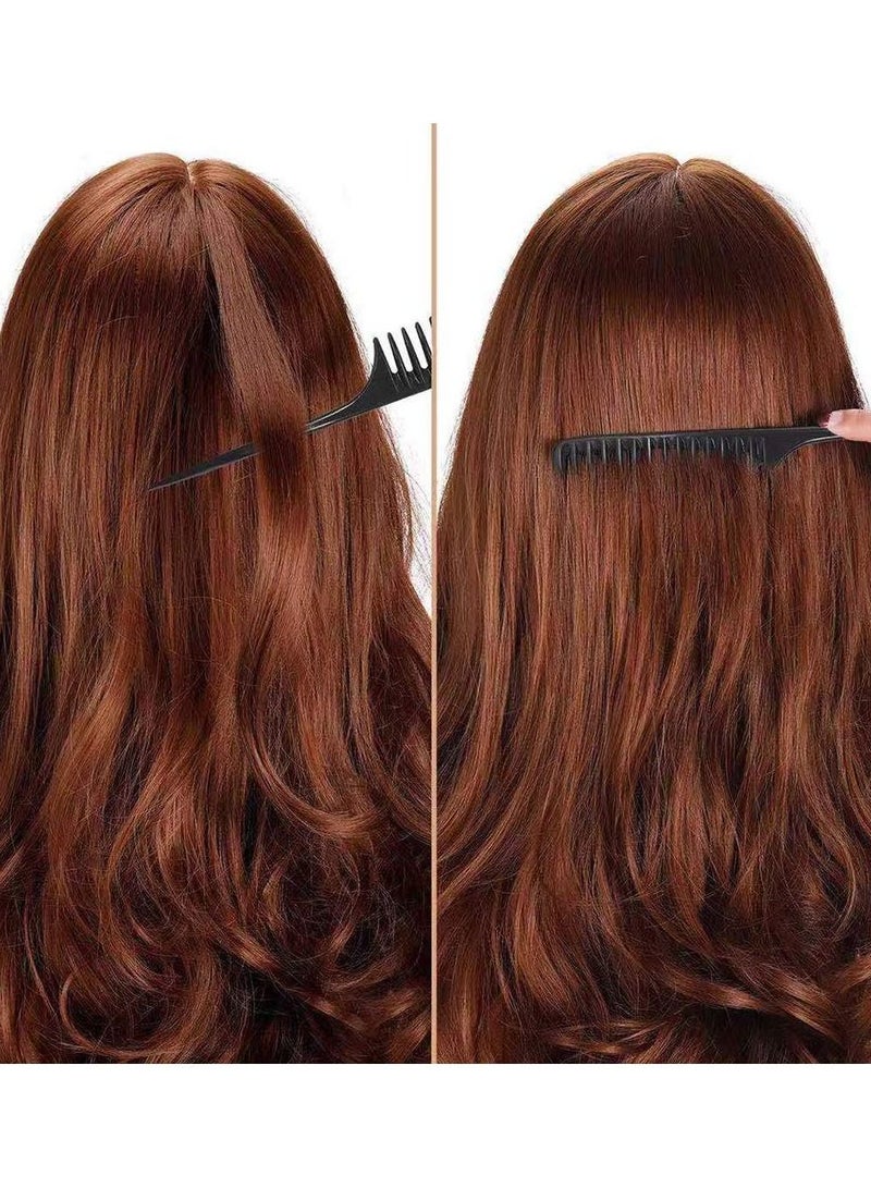 SYOSI Wide Hair Comb, Wide Tooth Comb Detangling Hair Brush, Professional Styling Comb Black Carbon Fiber, Anti Static Heat Resistant Hair Comb, Suitable for all Kinds of Hair - Image 5