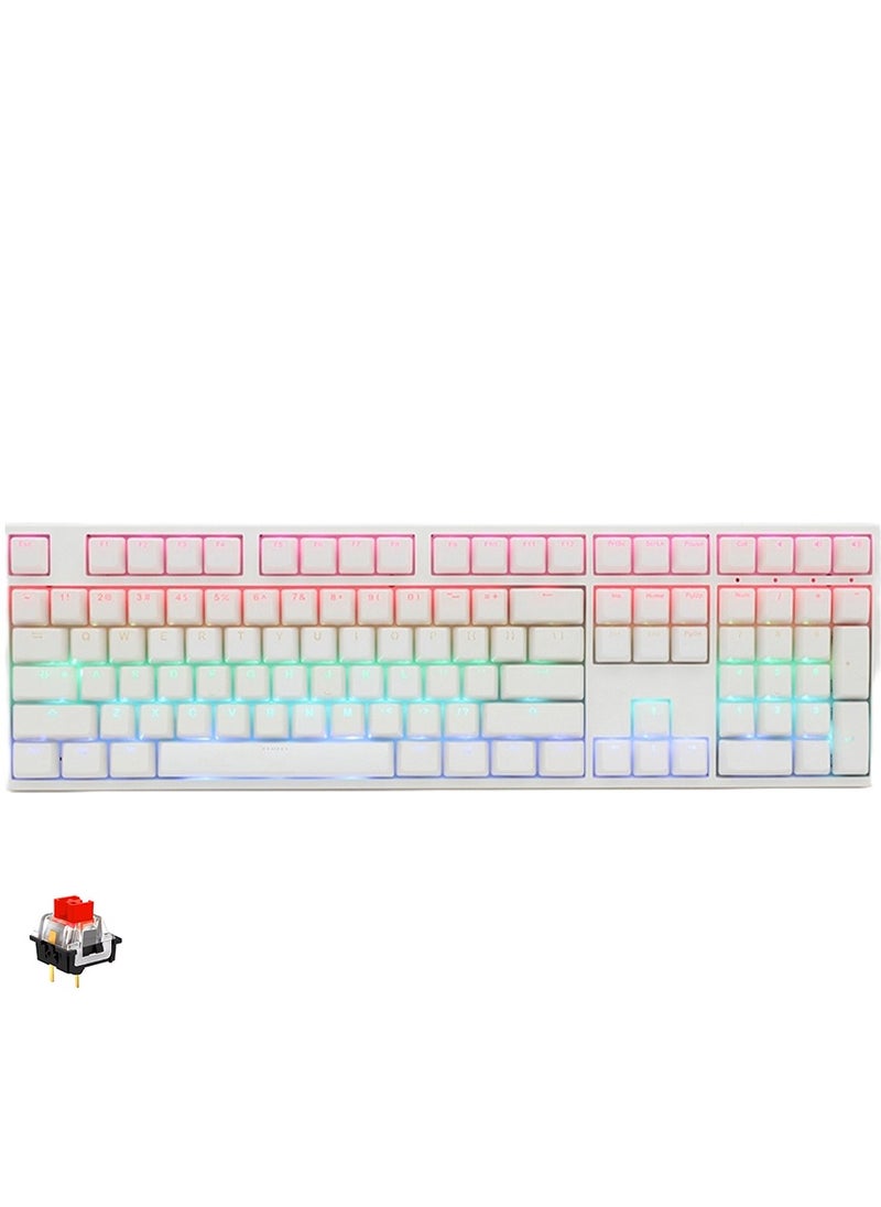 SKYLOONG GK108 RGB Mechanical Gaming Keyboard – Red Switch Hot Swappable - Full RGB Software  - Image 1