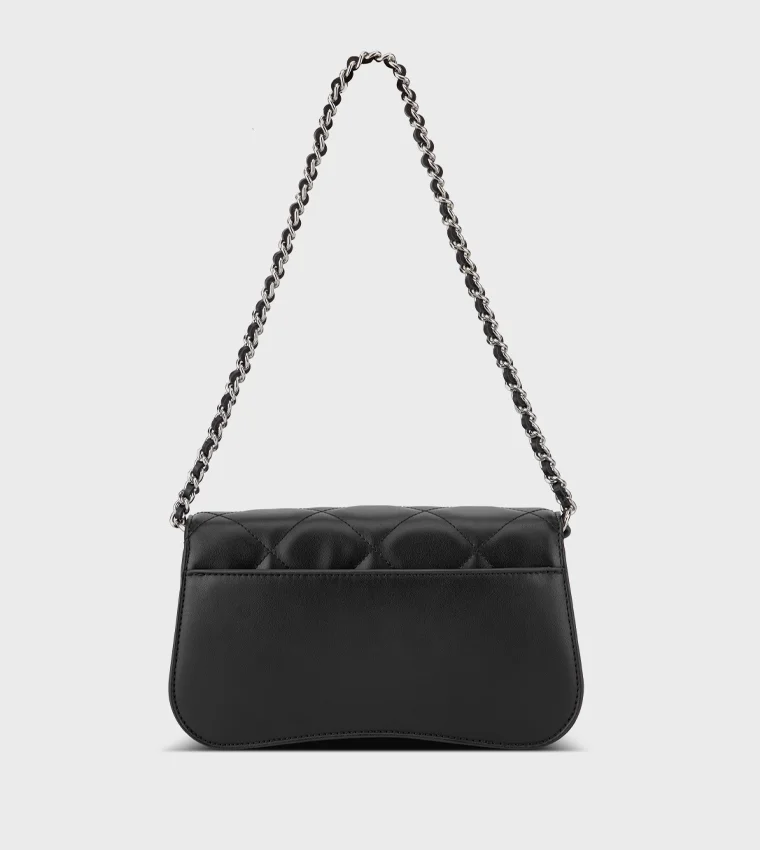 NINE WEST SOMI Quilted Pearl Detail Shoulder Bag