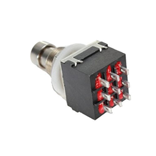 ESUPPORT 3PDT 9 Pins Box Stomp Guitar Effect Pedal Foot Switch True Bypass Metal Pack of 10 - Image 4