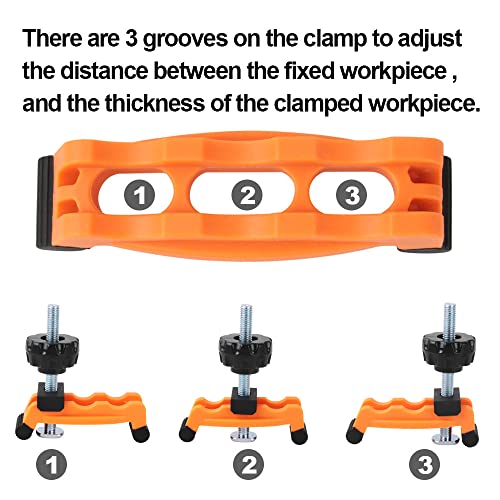 O'skool Multi-Positionable T-Track Hold Down Clamp Kit for CNC Router, Metalworking and Woodworking T-Slot T-Track, 2 Pack - Image 4