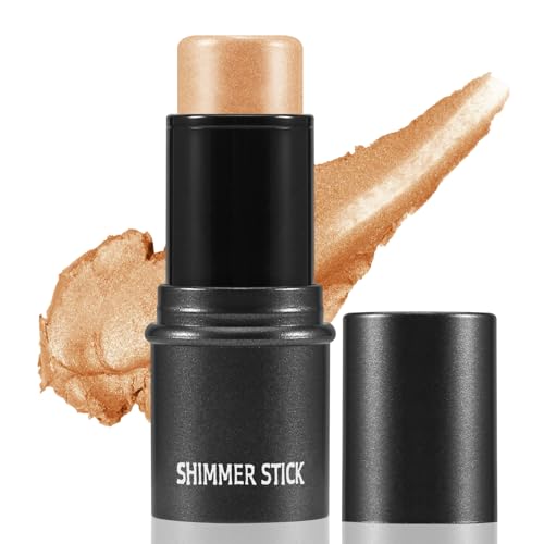 Boobeen Highlighter Makeup Stick Highlighter Bronzer Stick Glow Face Illuminator Highlight Contouring Sticks Waterproof Longlasting - Image 1