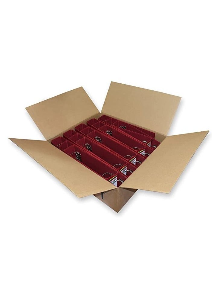 FIS - FIS Pack of 25 Pieces Fixed Mechanism Box File Maroon - Image 1