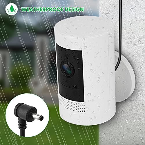 ALERTCAM Power Adapter for Ring Stick Up Cam Battery(3rd Gen), with 30ft/9m Weatherproof Outdoor Cable Continuously Charge Your Camera, No Need to Change The Batteries (Black) - Image 3