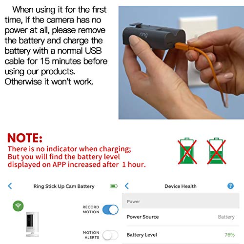 ALERTCAM Power Adapter for Ring Stick Up Cam Battery(3rd Gen), with 30ft/9m Weatherproof Outdoor Cable Continuously Charge Your Camera, No Need to Change The Batteries (Black) - Image 4