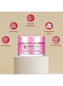 Radical Skincare Express Delivery Facial Enzyme Peel Mask Cleanser Exfoliator - Reveal Smooth, Supple, Polished Skin In Minutes | Paraben & Cruelty Free | Clinically Proven Results (1.7 oz)  - Image 2