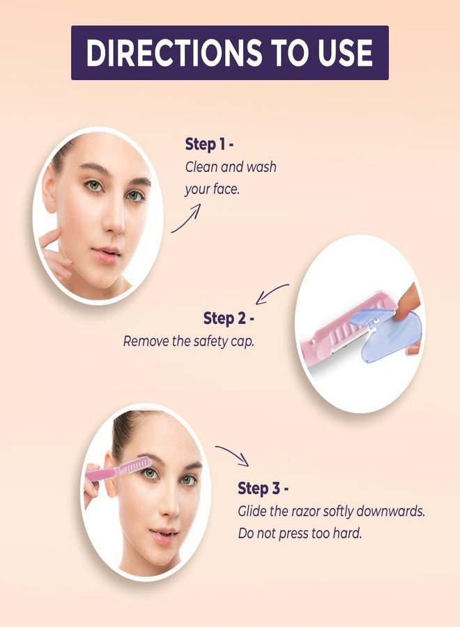 Sanfe Pretty Face & Eyebrow Razor | Pain-Free Facial Hair Removal | Precise, Reusable & Safe for Skin - Image 5