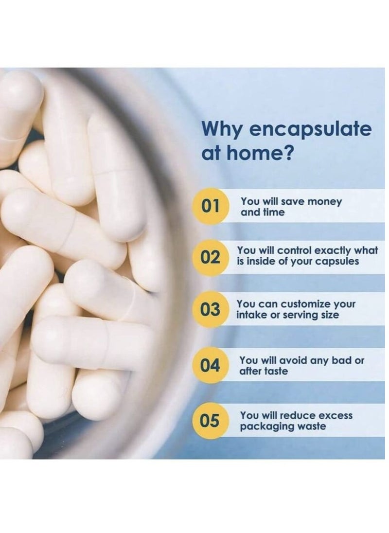 Generic - Empty Capsules Size 0 - 100 Empty Gelatin Capsules - Empty Pill Capsules - Do It Yourself Capsule Filler - Empty Fillable Pill Capsules - Image 1