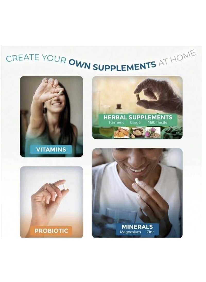 Generic - Empty Capsules Size 0 - 100 Empty Gelatin Capsules - Empty Pill Capsules - Do It Yourself Capsule Filler - Empty Fillable Pill Capsules - Image 1
