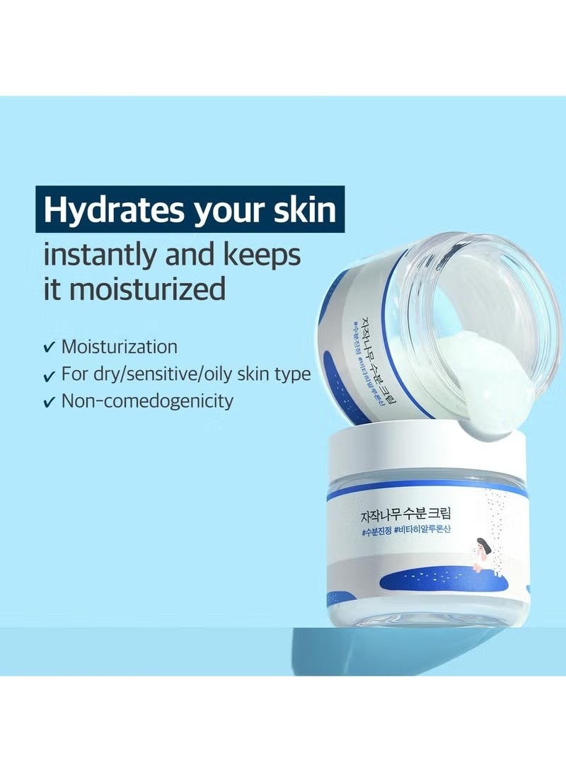 كريم ترطيب عصير البرتش 2.7 فلتر أوز ، 48 ساعة ترطيب الوجه العميق مع عصير البرتش وحمض فيتا الهيالورونيك للبشرة المعرضة للحب الشباب ، يقلل من السبن ، الزيت ، الرؤوس السوداء ، العناية بالبشرة الكورية - Image 5