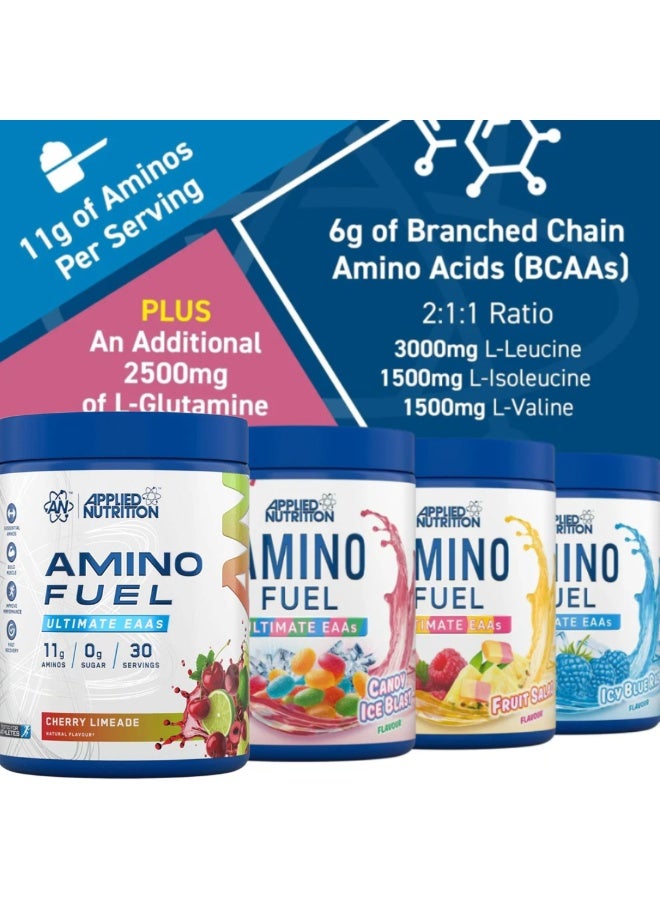 Amino Fuel, Essential Amino Acids Powder 390G, 30 Servings Cherry Limeade Flavor