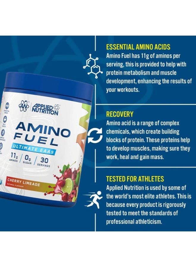 Amino Fuel, Essential Amino Acids Powder 390G, 30 Servings Cherry Limeade Flavor