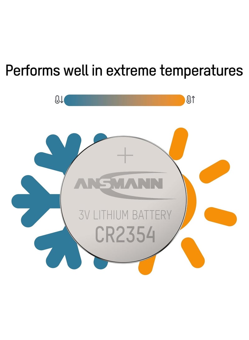 ANSMANN CR2354 Coin Battery [Pack of 1] Lithium 3V Button Cell Ideal For Watches, Calculators, Cameras, Computer Memory Backup Power, Car keys, Digital Cameras, Toys and Remote Control