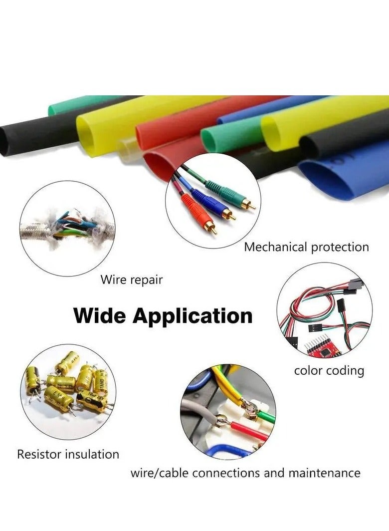 164pcs Multi-Color Heat Shrink Tubing – 2:1 Polyolefin Wire Sleeve Set - Image 3