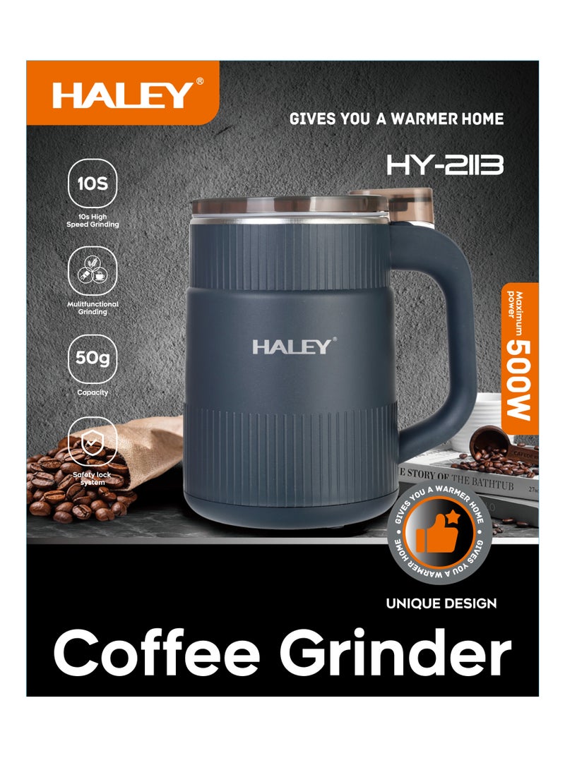 Haley Portable Small Hot Sale Mini Automatic Coffee Bean Mill Spice Grinder Machine Portable Electric Coffee Grinders 