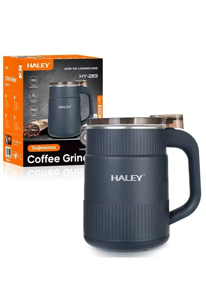 Haley Portable Small Hot Sale Mini Automatic Coffee Bean Mill Spice Grinder Machine Portable Electric Coffee Grinders  - Image 5