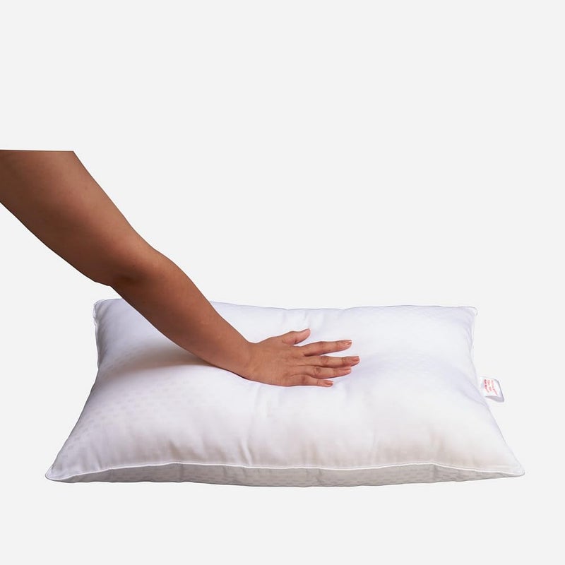 duroflex Polyester Bliss - Lightweight, Fibre Pillow with Breathable Fabric (27x17 Inches) Pack of 1,White - Image 2