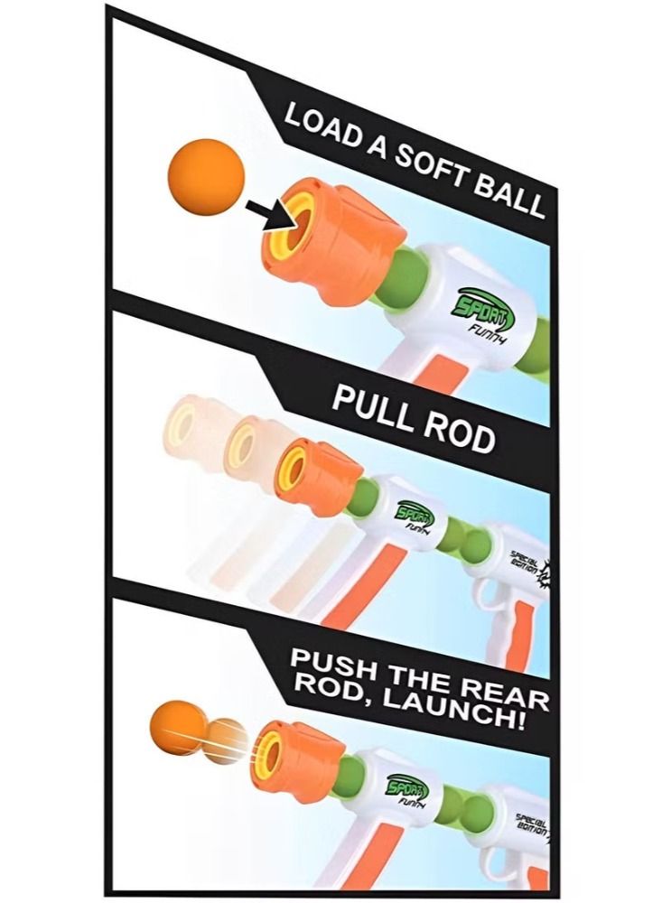 Dream Zone Atomic Power Popper Gun Ball Shooter And Foam Balls For Kids - Image 4