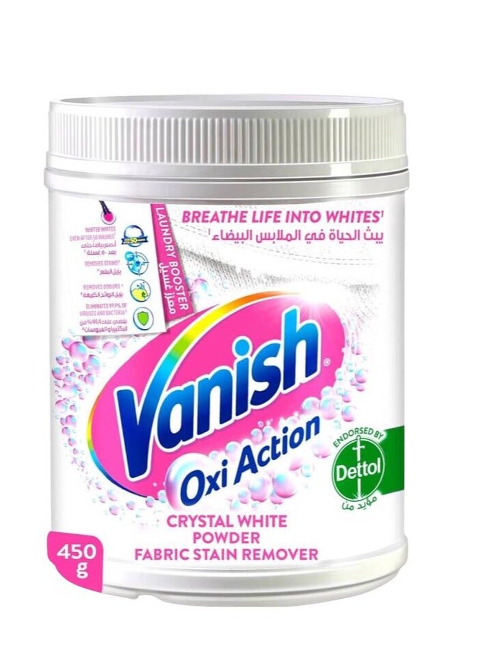 Vanish Stain Remover Oxi Action Powder For Whites 450grams - Image 1