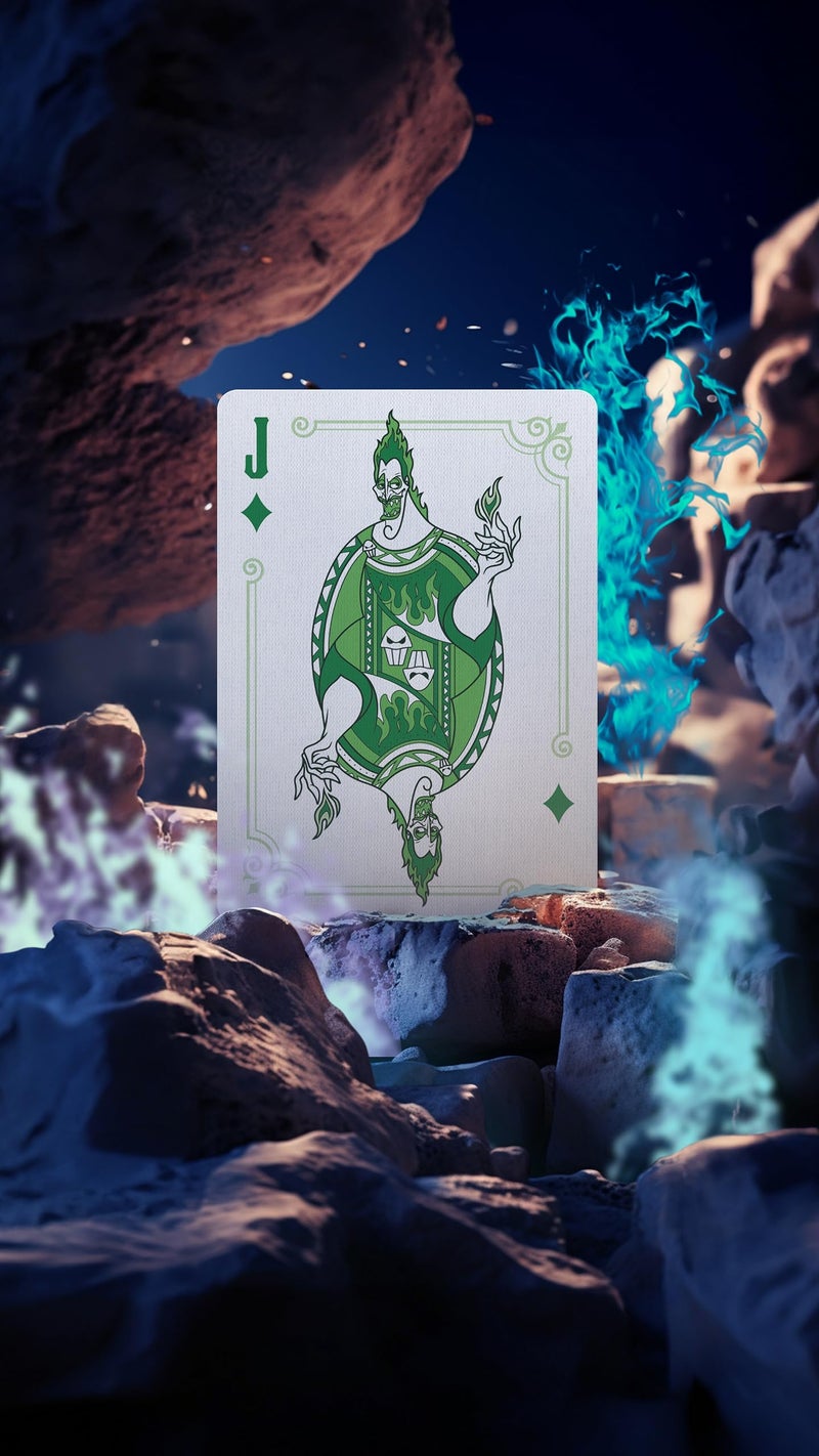 Bicycle Disney Villains Playing Cards - Features 12 Disney Villains Including Scar, Maleficent, Ursula, and More - Green or Purple Playing Cards (Colors May Vary) - Image 5