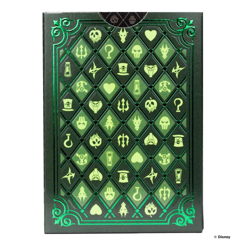 Bicycle Disney Villains Playing Cards - Features 12 Disney Villains Including Scar, Maleficent, Ursula, and More - Green or Purple Playing Cards (Colors May Vary) - Image 2