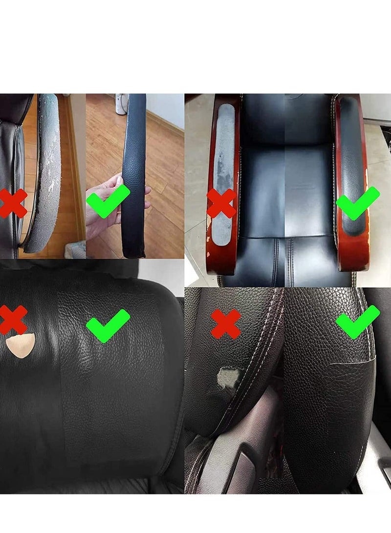 Generic Leather Repair Tape, Patch Kit Black 3 x 60 inch Leather Repair Patch Self Adhesive for Furniture, Couch, Sofa, Car Seats,Computer Chair, Vinyl Repair Kit  - Image 2