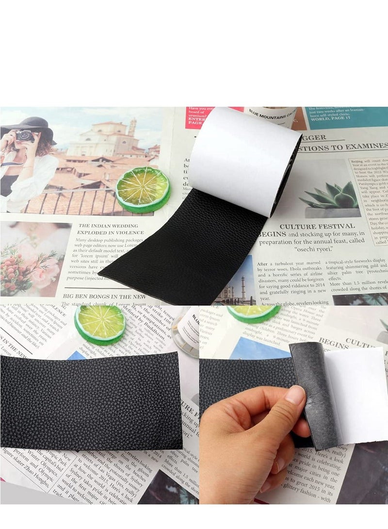 Generic Leather Repair Tape, Patch Kit Black 3 x 60 inch Leather Repair Patch Self Adhesive for Furniture, Couch, Sofa, Car Seats,Computer Chair, Vinyl Repair Kit  - Image 4