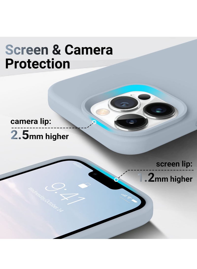 iPhone 13 Pro Max Case Liquid Silicone Anti Scratch Anti Fingerprint Soft Silky Touch Shockproof Protective Cover for Apple iPhone 13 Pro Max - Image 2