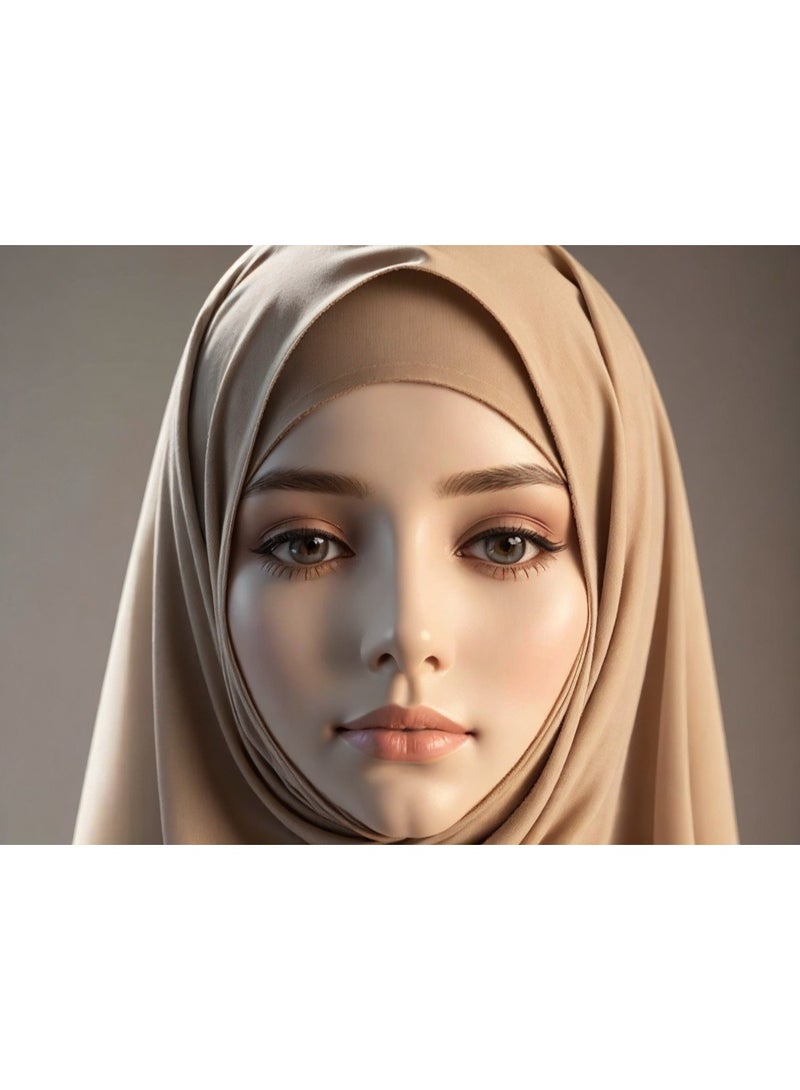 طرحة شيفون ناعمة وخفيفة - ألوان مميزة وأناقة ساحرة | مقاس 175×75 سم  - Image 1