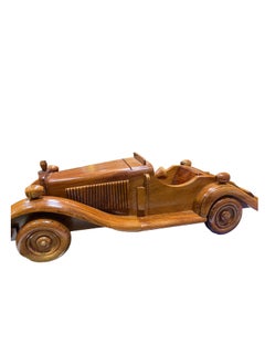 Generic Vintage Royal Vehicle Wooden Model, 33cm Length  - Image 4