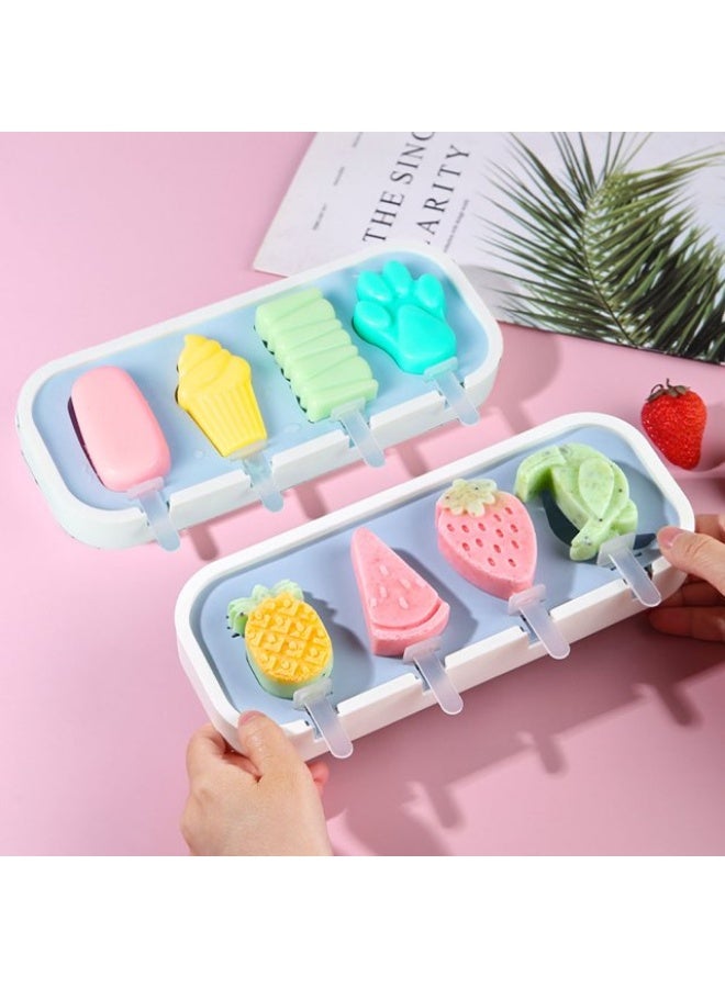 Mini popsicle molds, made of BPA-free food-grade silicone, are reusable for making homemade ice cream, with cute shapes, easy to unmold, and dishwasher safe for more fun in the kitchen. - Image 2