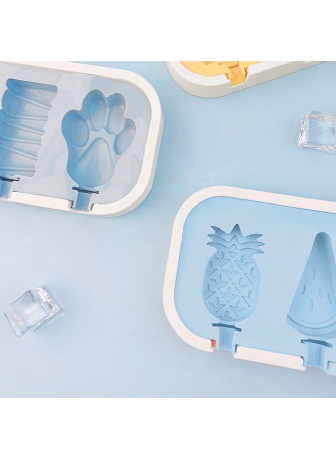 Mini popsicle molds, made of BPA-free food-grade silicone, are reusable for making homemade ice cream, with cute shapes, easy to unmold, and dishwasher safe for more fun in the kitchen. - Image 5