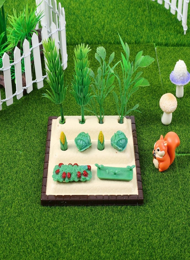 HaiFafafaing Mini Garden Tools Miniature Dollhouse Decorations Mini Shovel Rake Farm Model Small Ornament Resin Vegetable Figurines Field Scene Landscape Outdoor Decor - Image 5