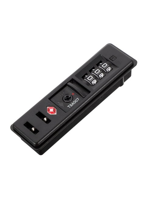 Portable Customs Code Lock, TSA Security Lock, Toolbox Bag Combination Zipper Fixed Lock, PC Luggage Lock Built in Sunk Lock Anti Theft Lock Black Tool