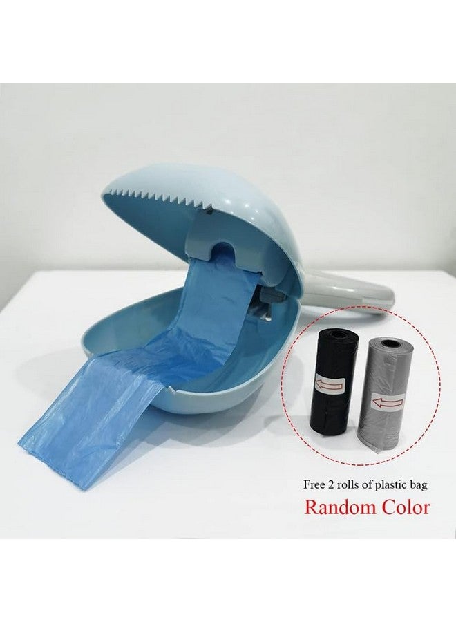 بت مجرفة براز الحيوانات الأليفة المحمولة، أداة التقاط براز الكلاب المتينة، مشبك قابل للطي لالتقاط براز الكلاب من أجل لوازم المشي في الهواء الطلق - Image 3