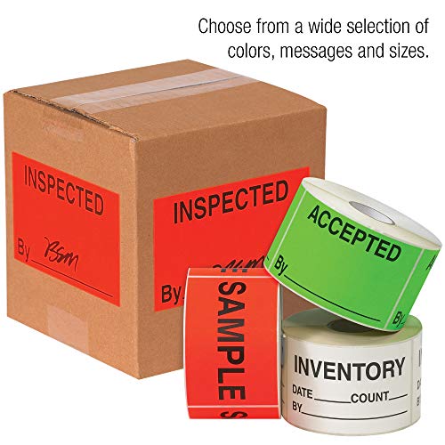 Tape Logic Aviditi Tape Logic 3" x 5","No Forklift" Fluorescent Green Sticker, for Shipping, Handling, Packing, and Moving (1 Roll of 500 Labels) - Image 3
