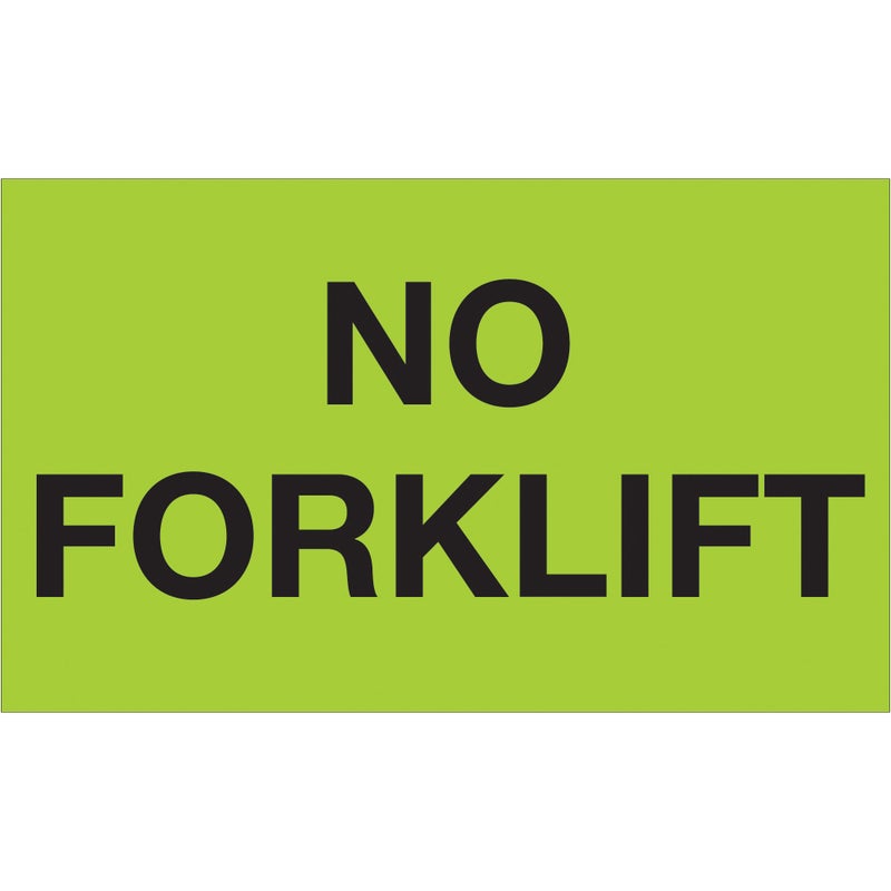 Tape Logic Aviditi Tape Logic 3" x 5","No Forklift" Fluorescent Green Sticker, for Shipping, Handling, Packing, and Moving (1 Roll of 500 Labels) - Image 5