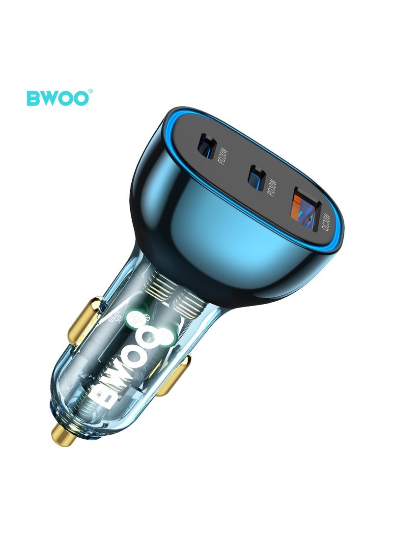 بوو شاحن سيارة Pd 30W + Qc 30W بثلاثة منافذ - Image 1