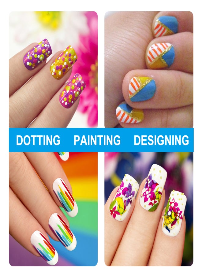 3PCs Nail Art Design Set Nail Art Liner Brushes Dotting Painting Drawing Brush Pen - Image 5