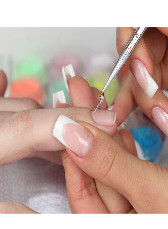 3PCs Nail Art Design Set Nail Art Liner Brushes Dotting Painting Drawing Brush Pen - Image 4