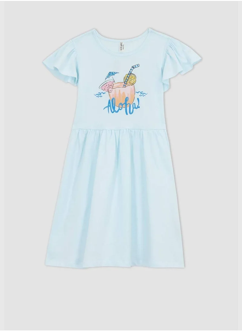 DeFacto Girl Short Sleeve Knitted Dress