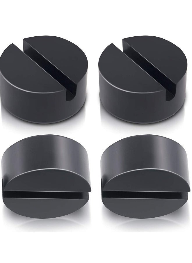 Generic Jack Pad Universal Slotted Frame Rail Protector Heavy Duty Rubber Medium Size Pads Adapter Stand for Keeping Pinch Weld, Paint and Metal Safe 4 Pack 